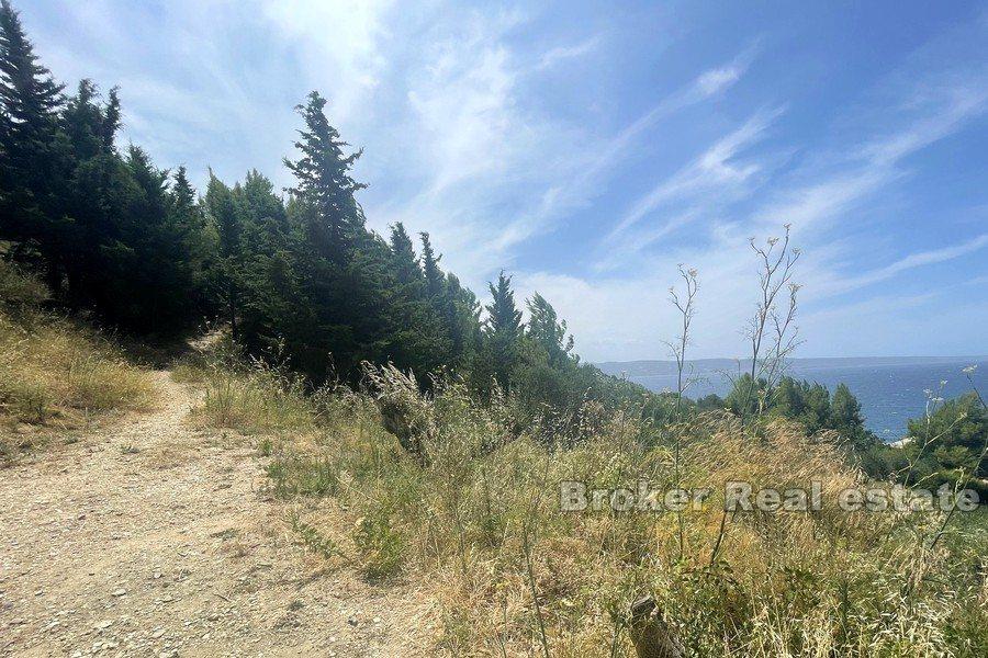 Blízko Omiše - Pozemek s panoramatickým výhledem na moře