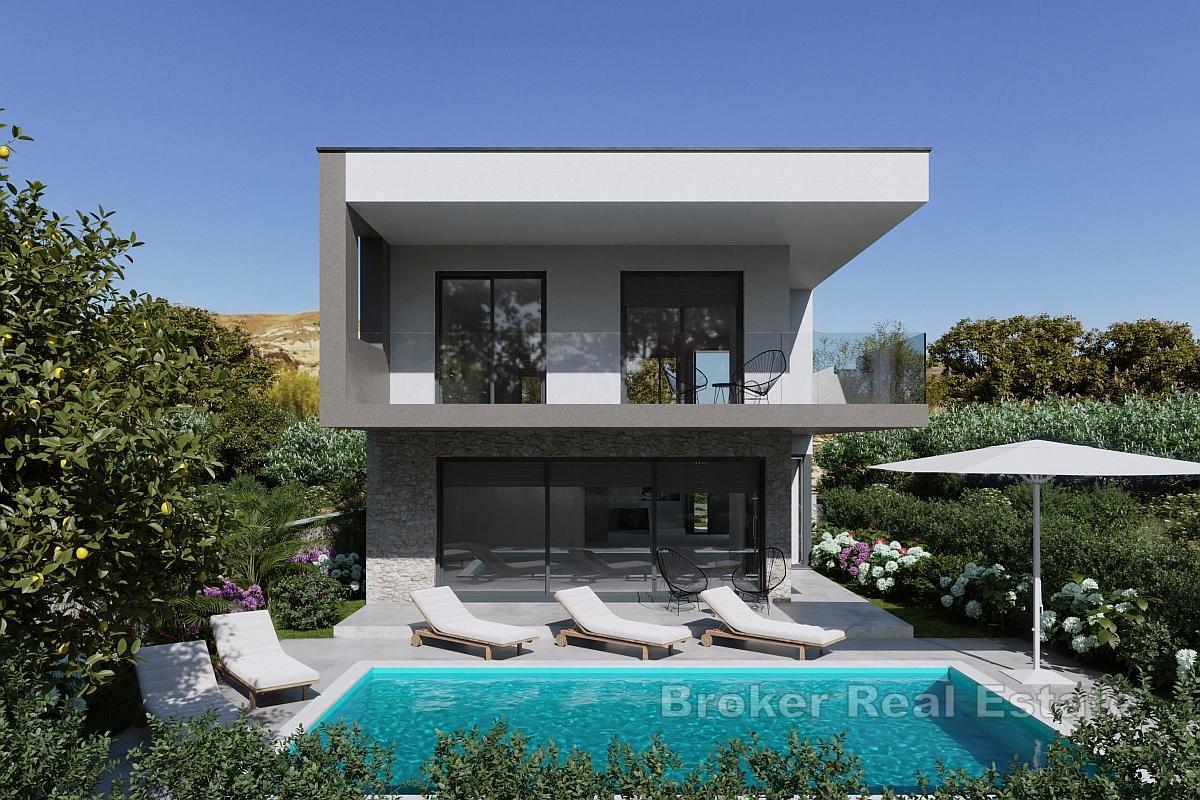 Vila s bazénem na klidném místě