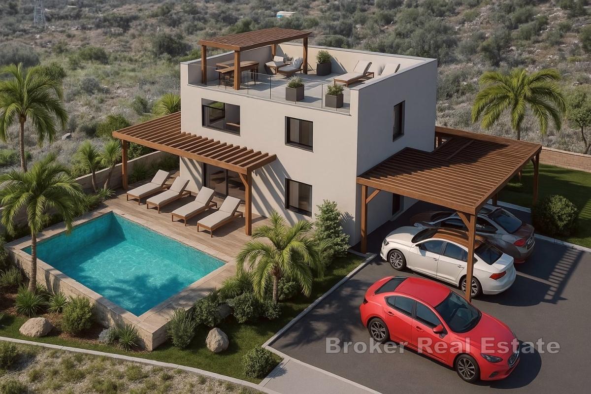 Villa under uppförande i Rogoznica