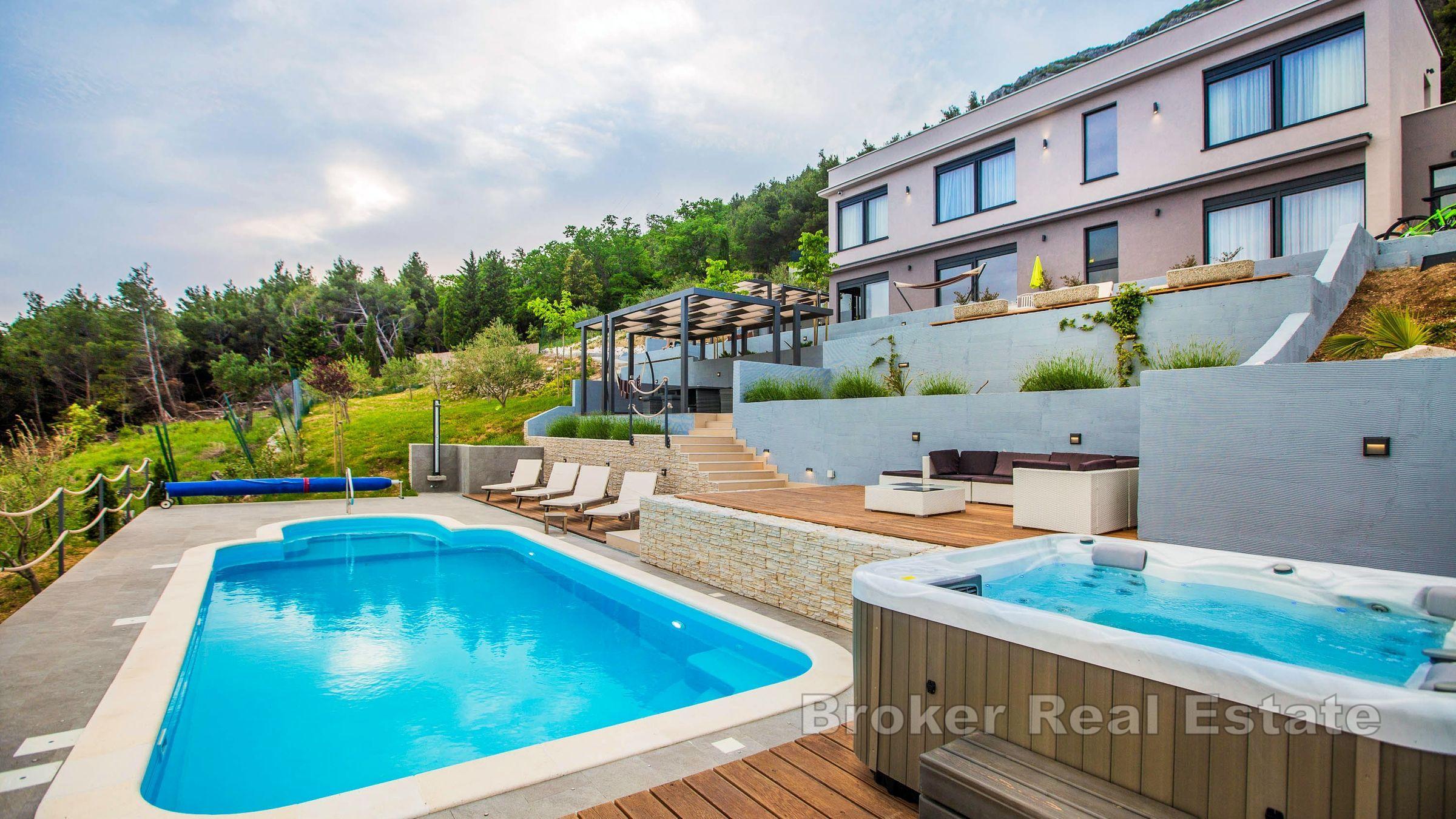 Villa mit Panoramablick auf das Meer