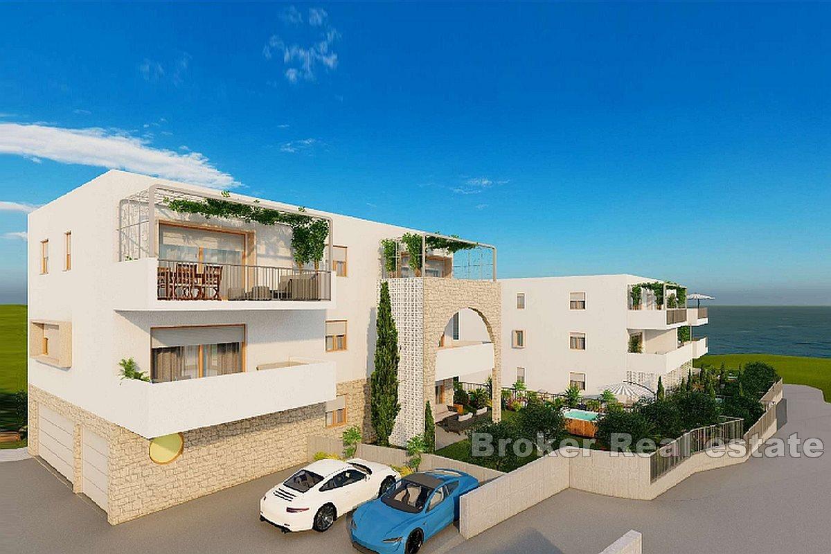 Nowoczesne apartamenty w budowie z widokiem na morze