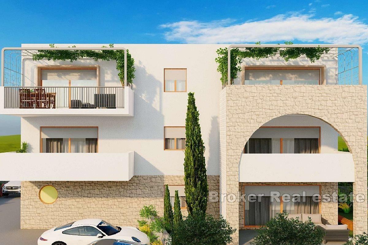Nowoczesne apartamenty w budowie z widokiem na morze
