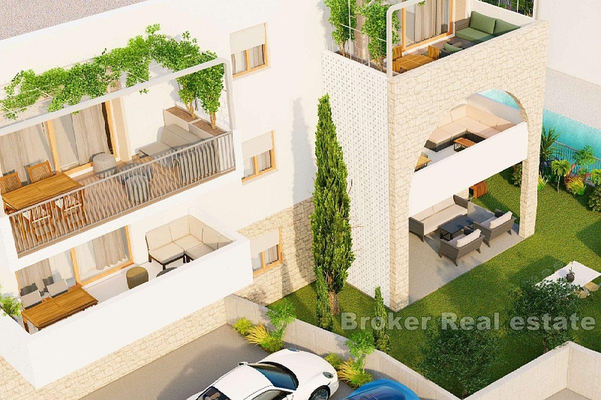 Nowoczesne apartamenty w budowie z widokiem na morze