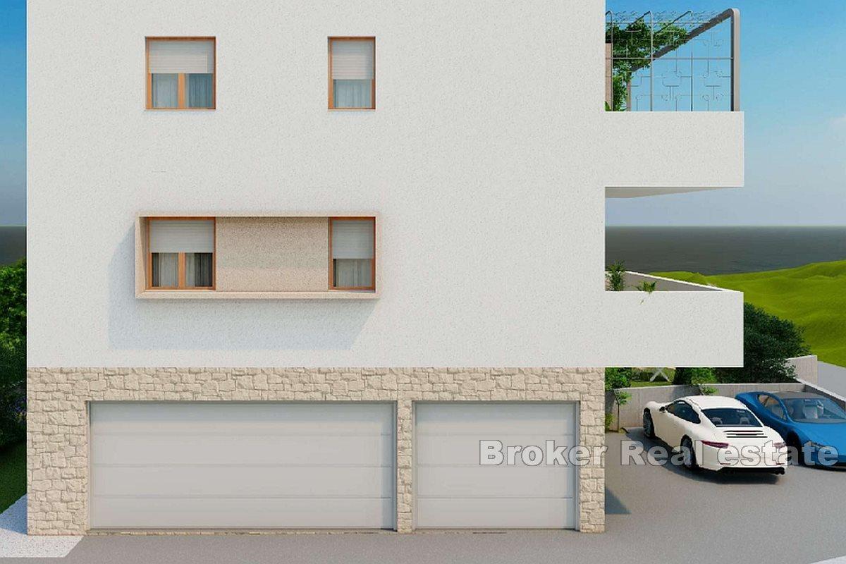 Nowoczesne apartamenty w budowie z widokiem na morze