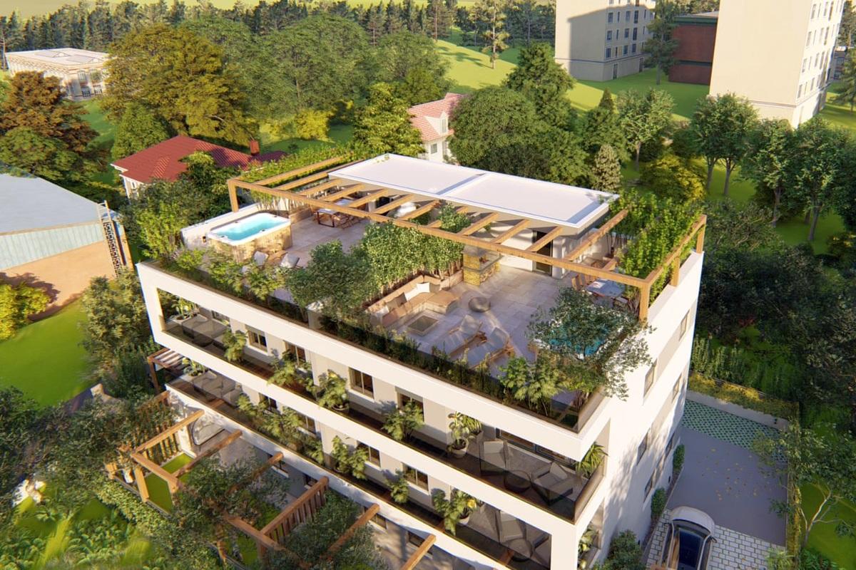 Penthouse s vlastní terasou a vířivkou v blízkosti pláže