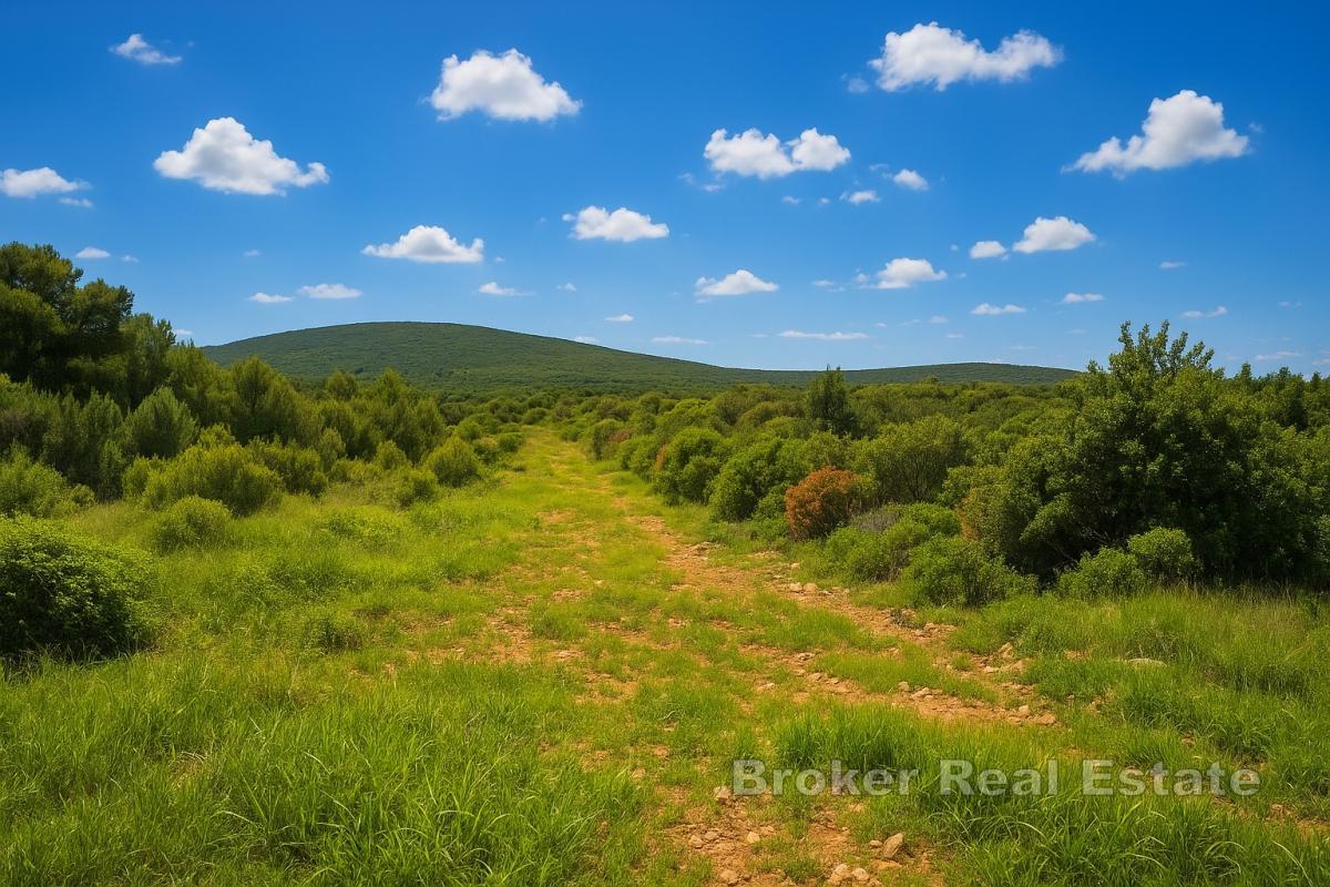 Działka budowlana 2390 m² - pierwszy rząd do morza, strefa M1, między Zadarem i Biogradem