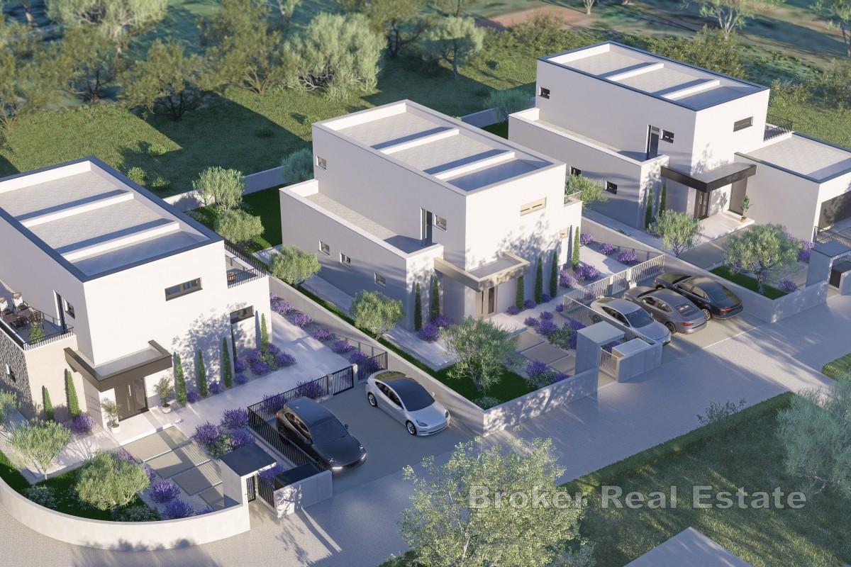 Villa mediterranea contemporanea con vista mare