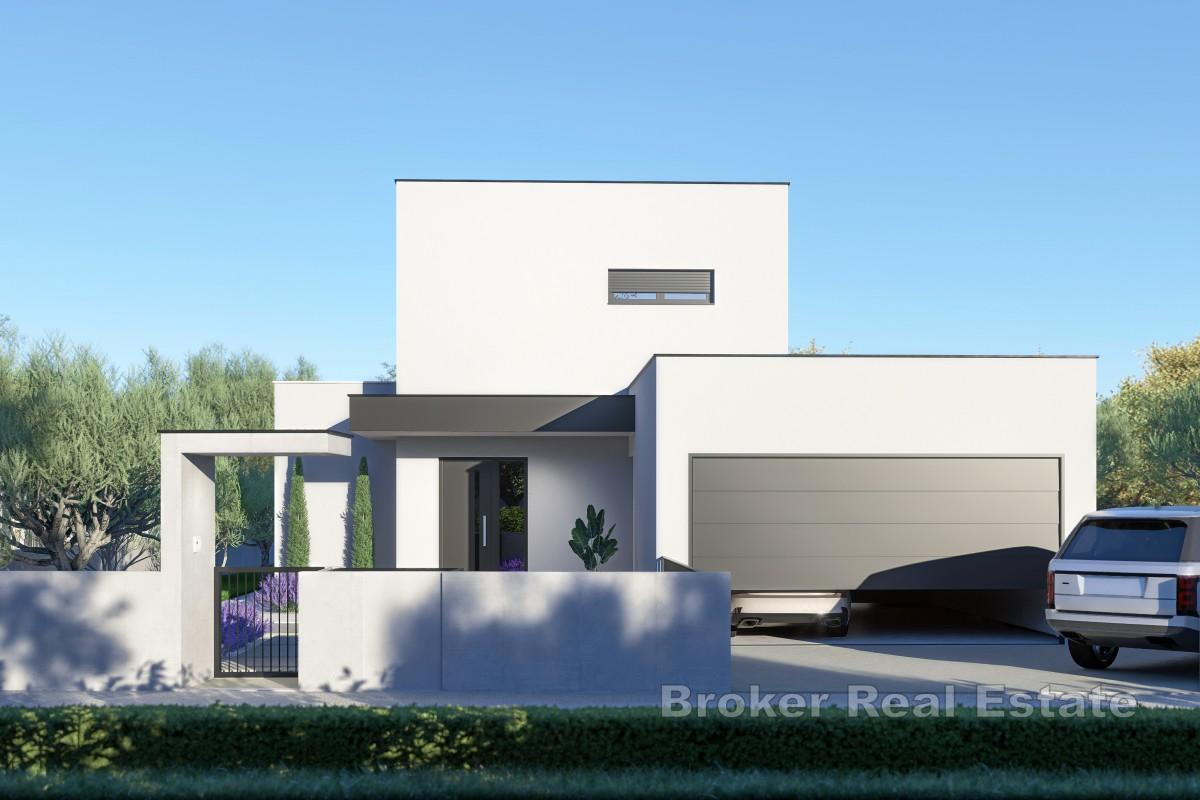 Modern medelhavsvilla med havsutsikt