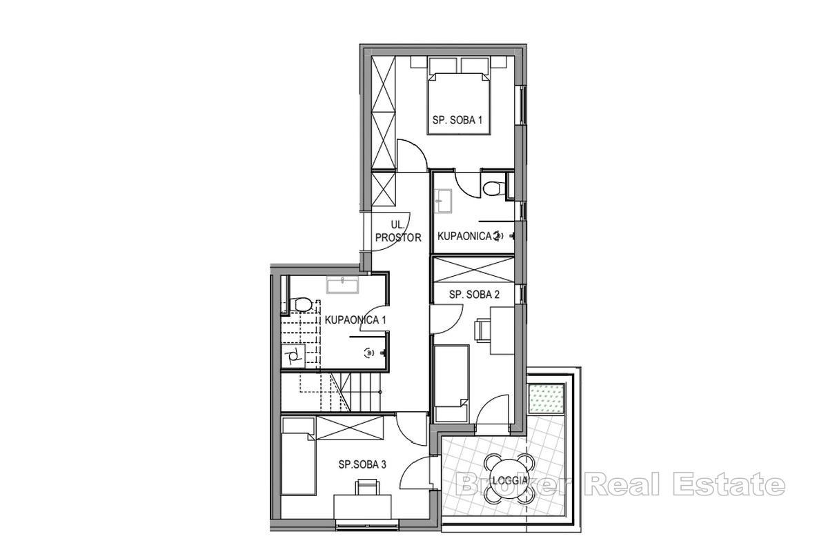 Penthouse s panoramatickým výhľadom na more