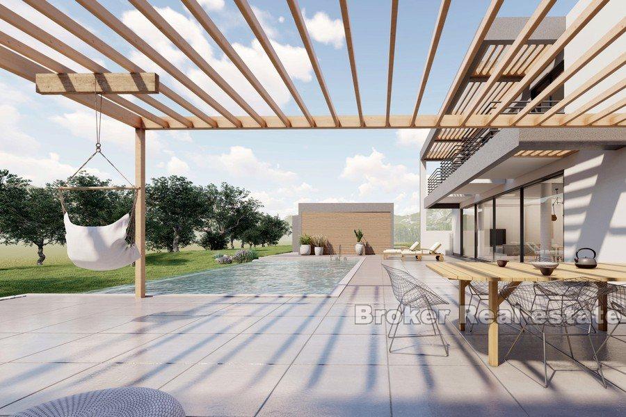 Marina - Hus under uppförande med havsutsikt