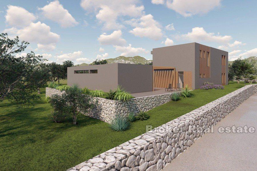 Marina - Maison en construction avec vue mer