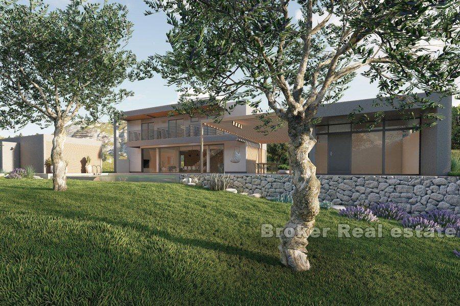 Marina - Maison en construction avec vue mer