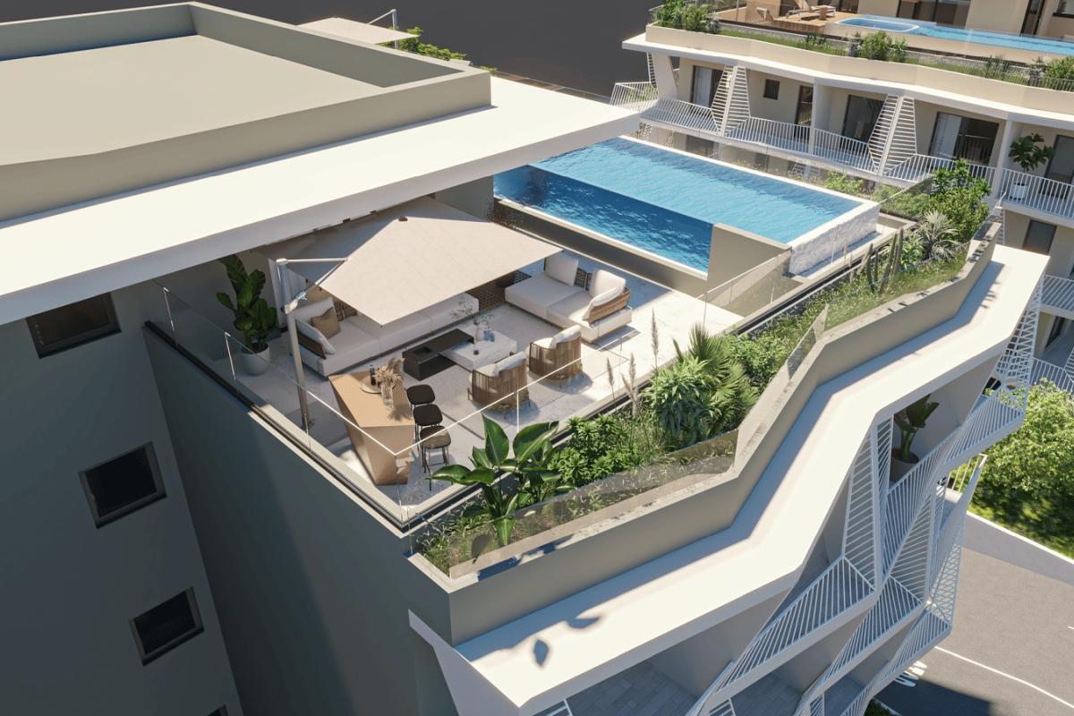 Luxusní penthouse s panoramatickým výhledem na moře