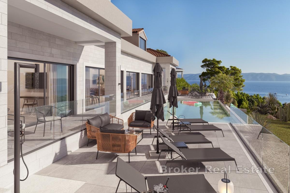 Otok Brač - Vila u izgradnji prvi red do mora