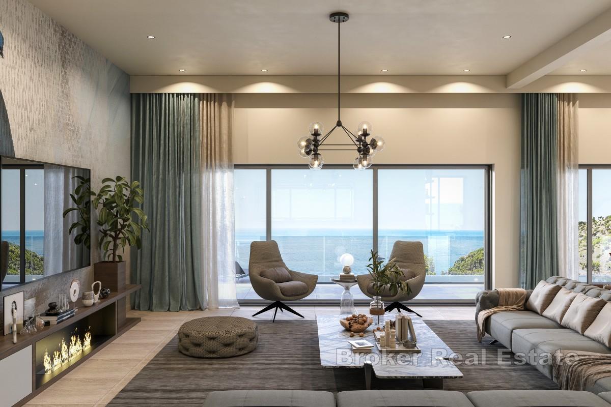 Øya Brac - Villa under bygging første rad til sjøen