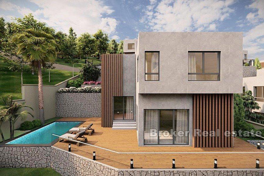 Island of Hvar - Villas with pool under construction near the sea