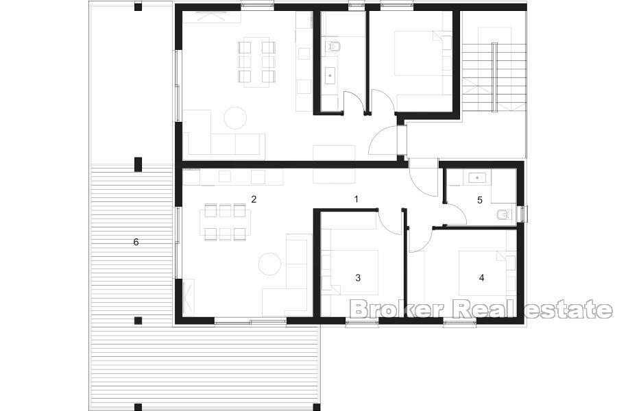 Ostrov Čiovo - Apartmány s bazénem a střešní terasou