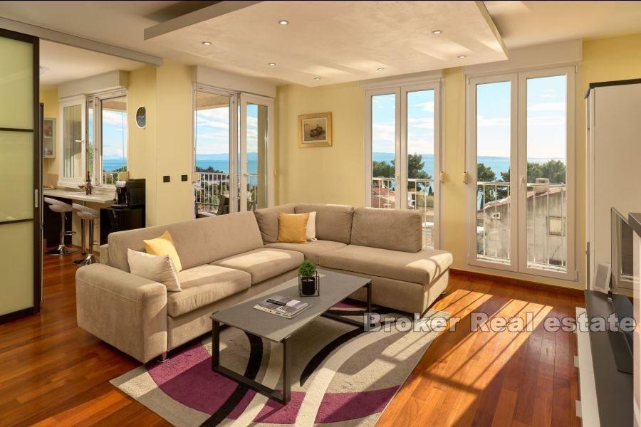 Split – Meje – Apartment mit drei Schlafzimmern, moderner Dekoration und Meerblick