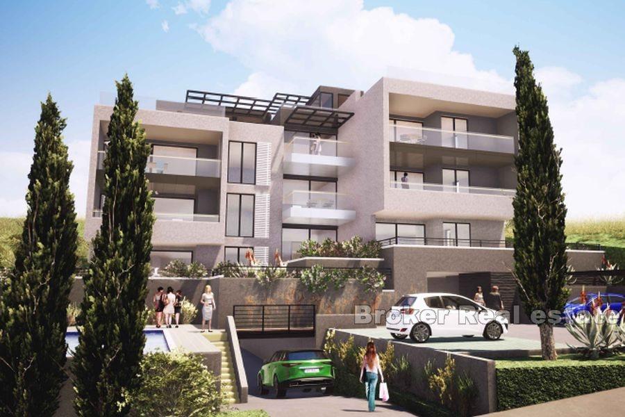 Trogir - Apartmány s bazénem a výhledem na moře