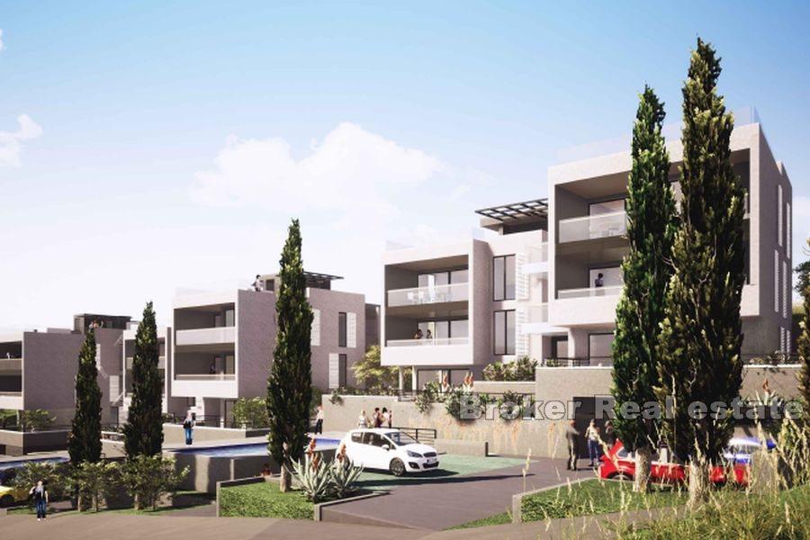Trogir - Apartments with pool and sea view