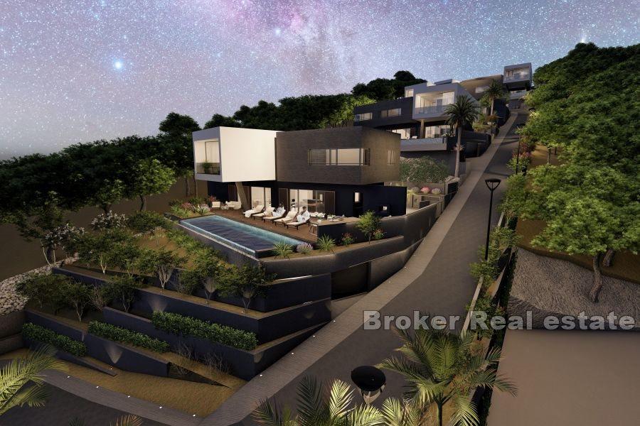 Trogir - Vila ve výstavbě s bazénem v blízkosti moře