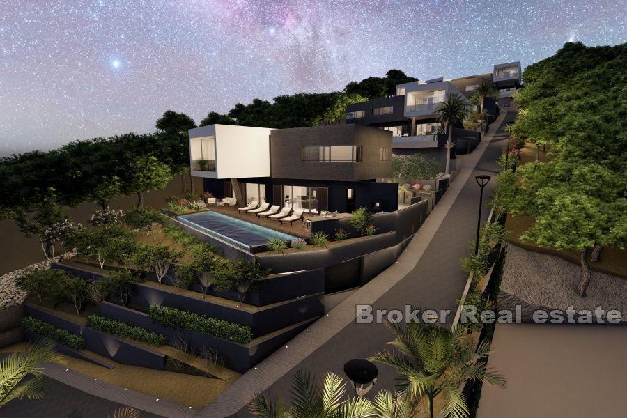 Trogir - Vila ve výstavbě s bazénem v blízkosti moře