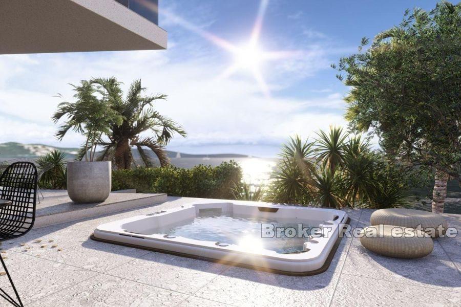Trogir - Extraordinary apartments under construction in the first row to the sea