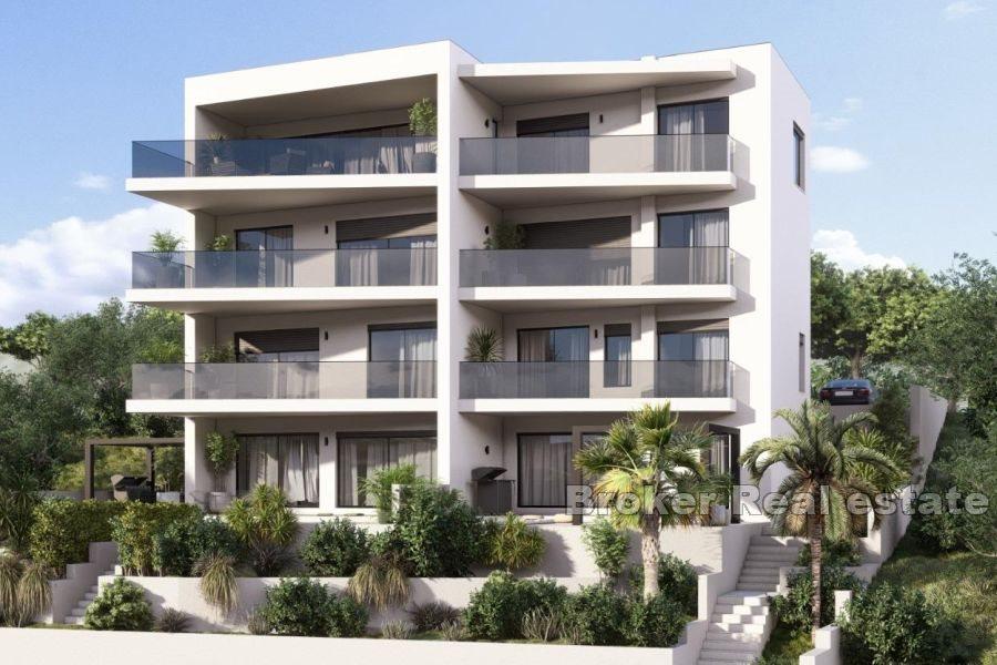 Trogir - Extraordinary apartments under construction in the first row to the sea