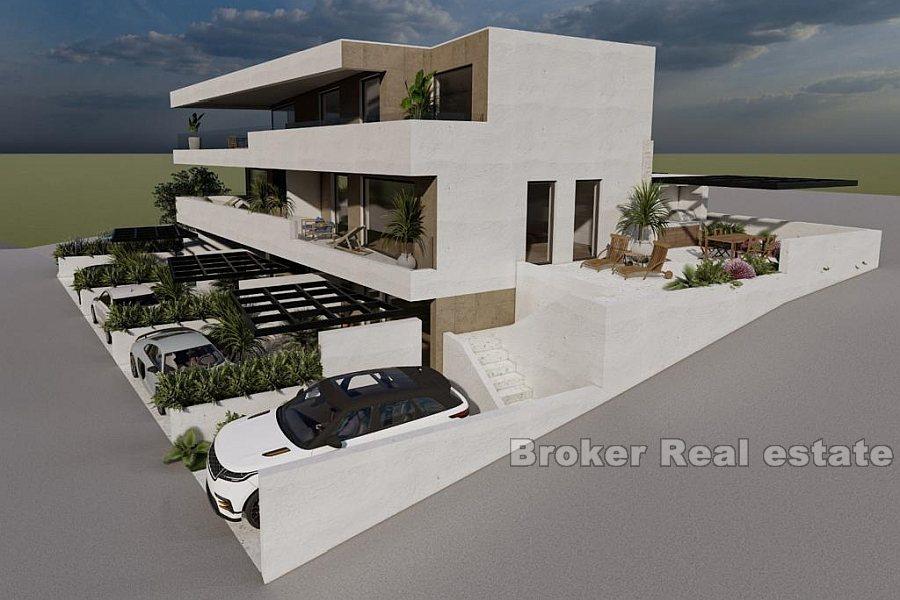 Čiovo Island - Modern penthouse with pool and sea view