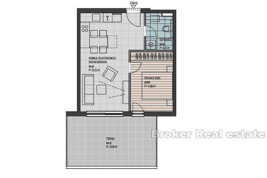 Trogir - Appartements en construction près de la mer