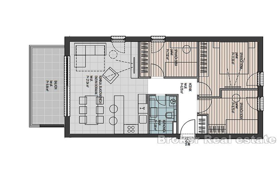 Trogir - Im Bau befindliche Wohnungen in Meeresnähe