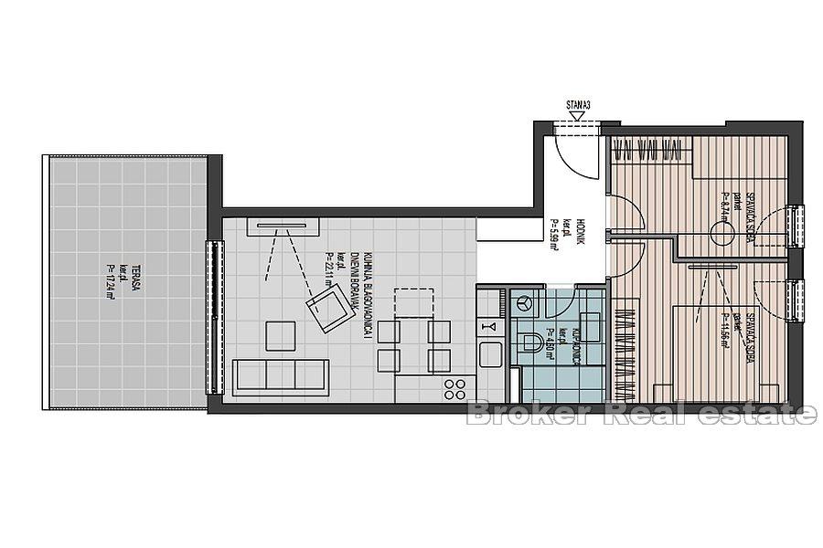 Trogir - Appartements en construction près de la mer