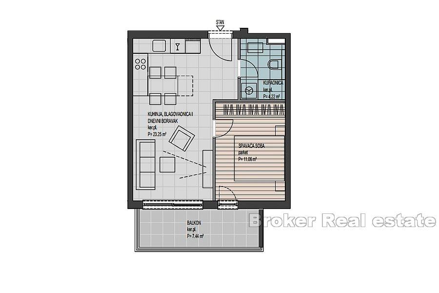 Trogir - Im Bau befindliche Wohnungen in Meeresnähe