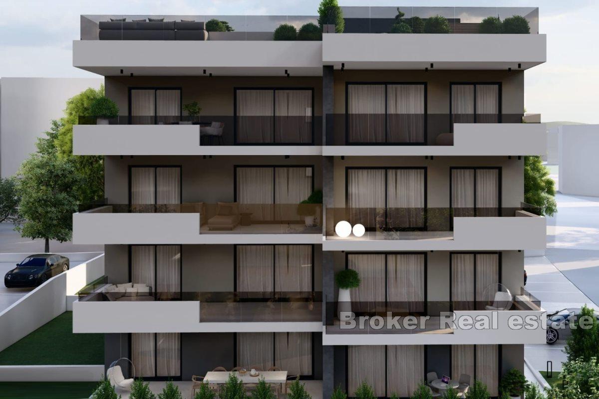 Modern apartments in a new building
