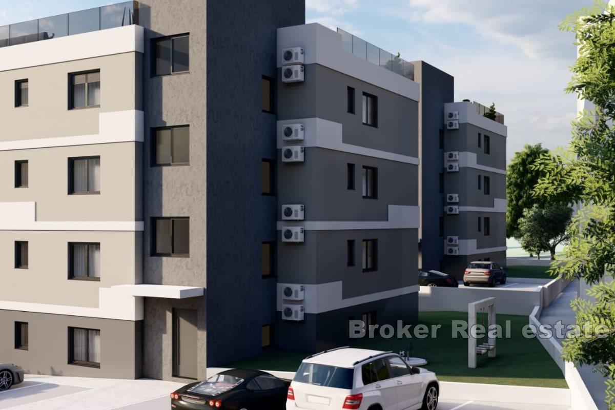 Modern apartments in a new building