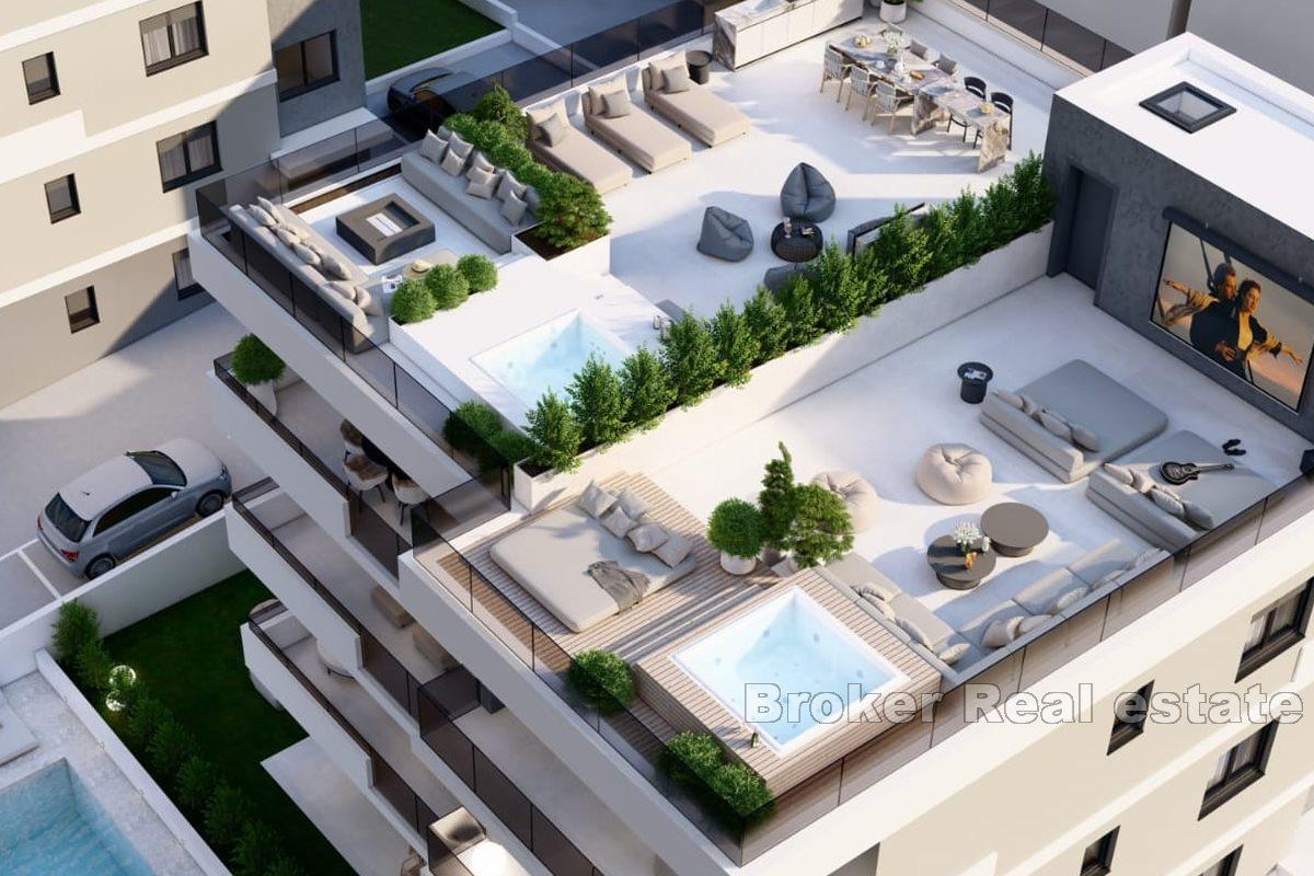 Modern apartments in a new building