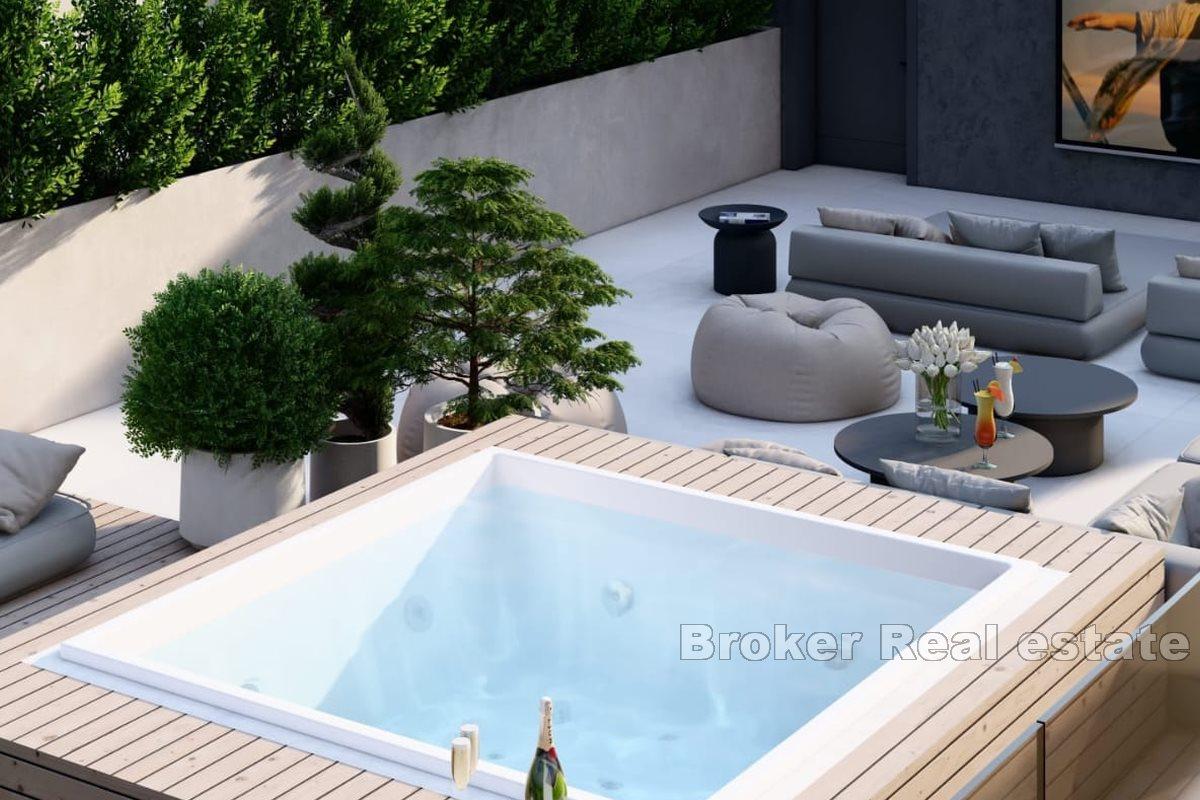 Modern apartments in a new building