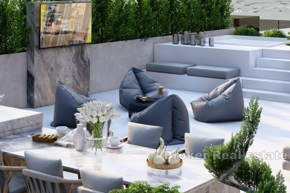 Modern apartments in a new building