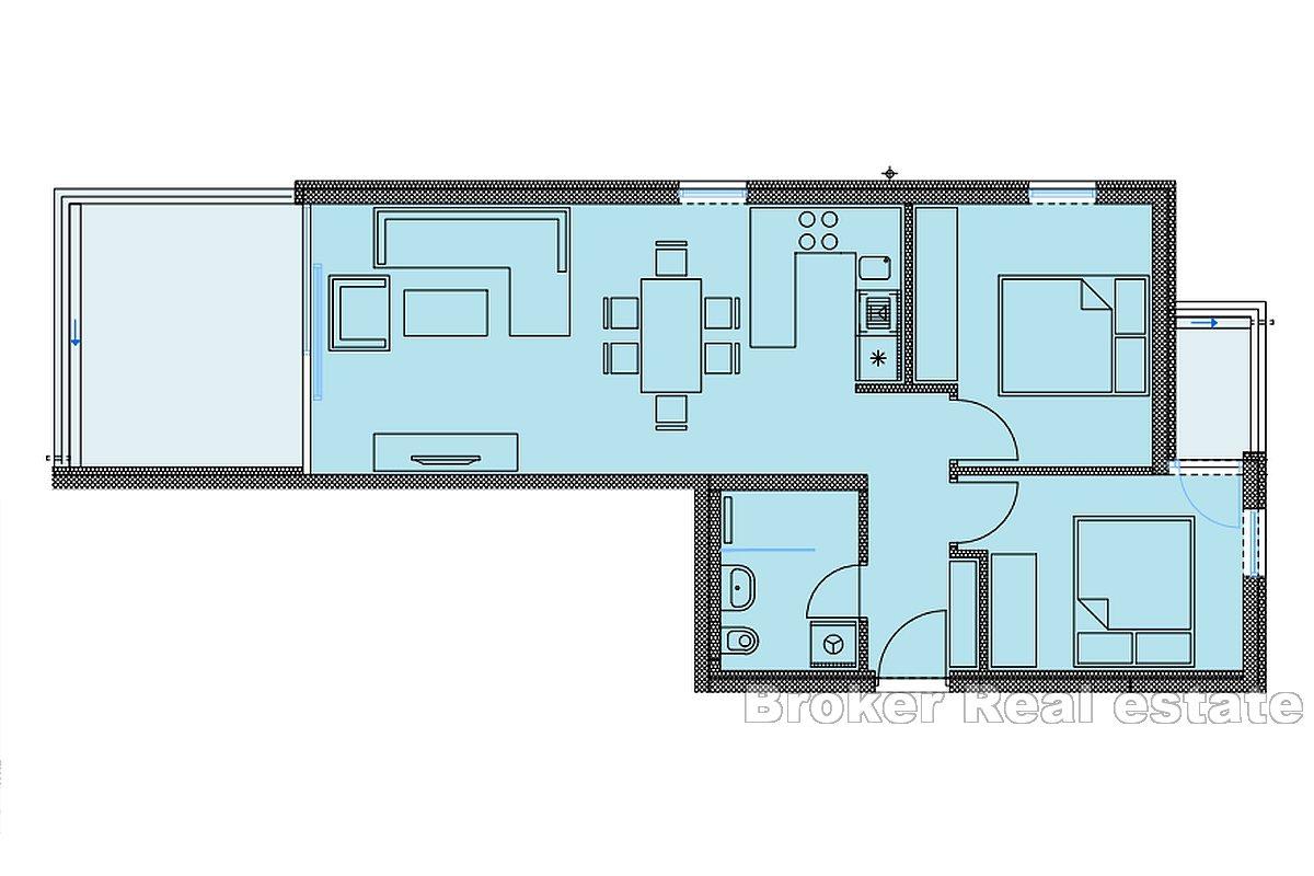 Byt v novostavbě v blízkosti moře