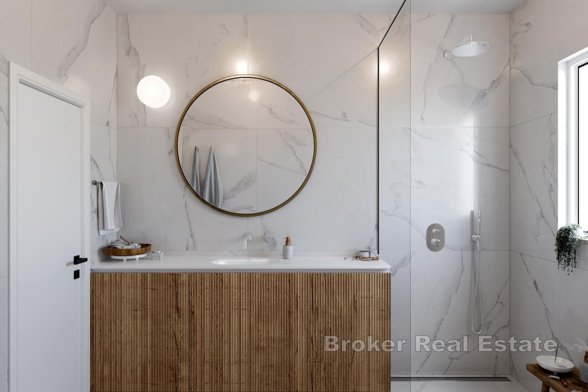 Nowoczesny penthouse z widokiem na basen i morze