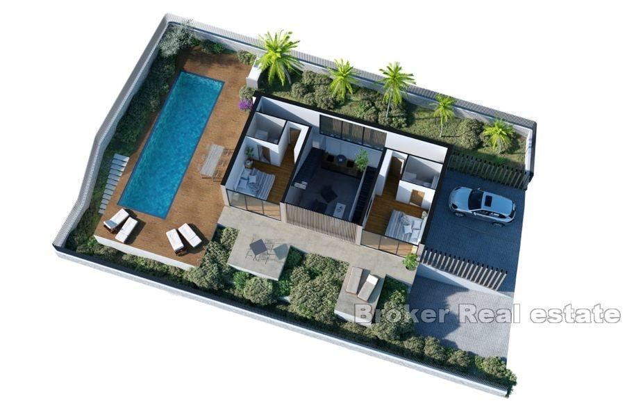 Ciovo - Villa unique avec piscine et vue mer