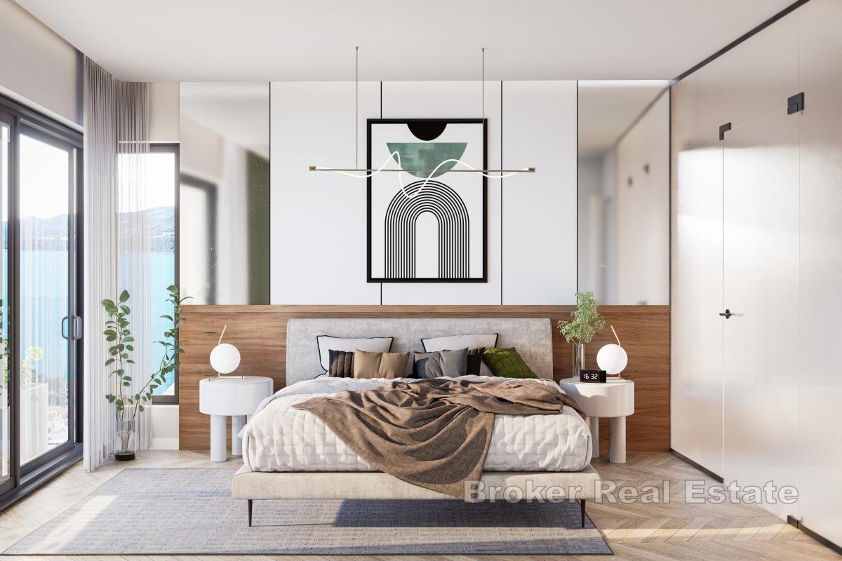 Nowoczesny apartament typu duplex w nowym budynku z ogrodem i basenem