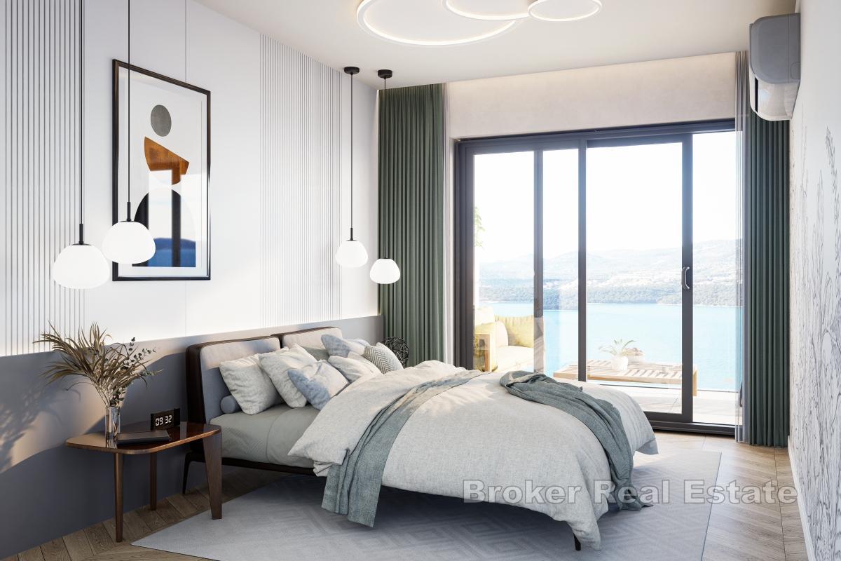 Nowoczesny apartament typu duplex w nowym budynku z ogrodem i basenem