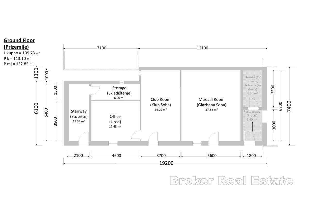 Bygning i sentrum for renovering