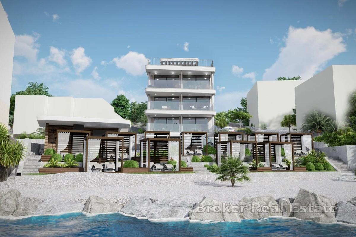 Appartement moderne de deux chambres dans un immeuble neuf en première ligne de mer