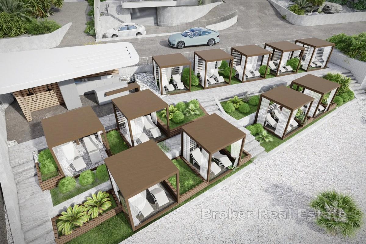 Nowoczesny apartament z dwiema sypialniami w nowym budynku w pierwszym rzędzie od morza