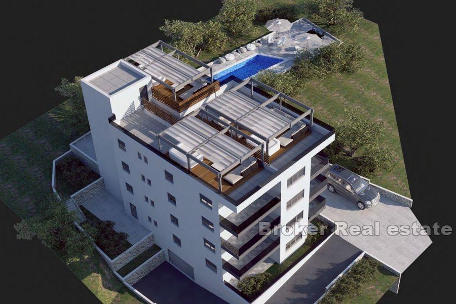 Island of Ciovo - Leiligheter med svømmebasseng nær stranden og havet