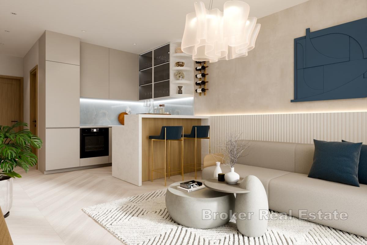 Moderne leilighet med ett soverom i nybygg