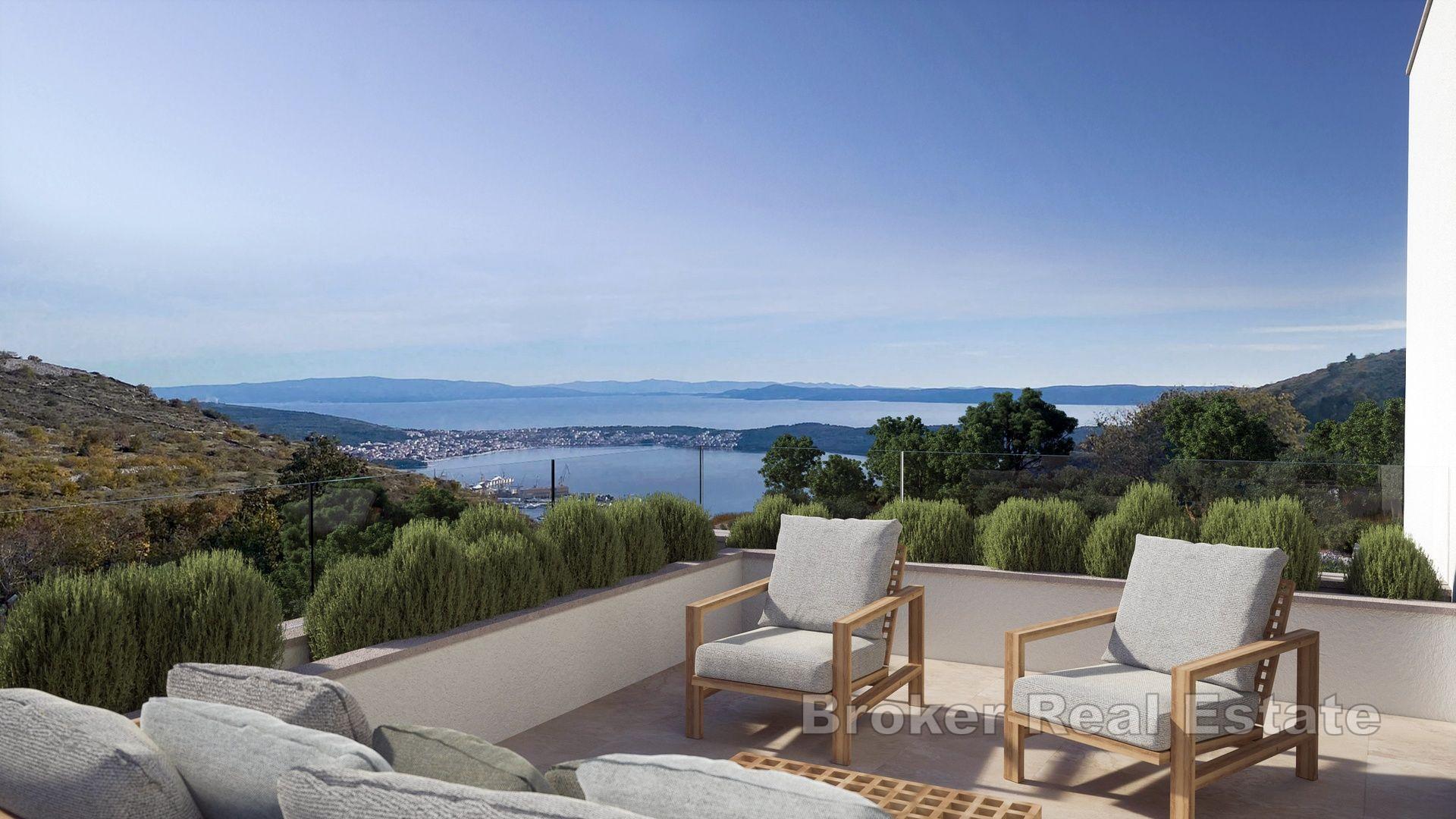 Trogir - Willa z basenem i widokiem na morze