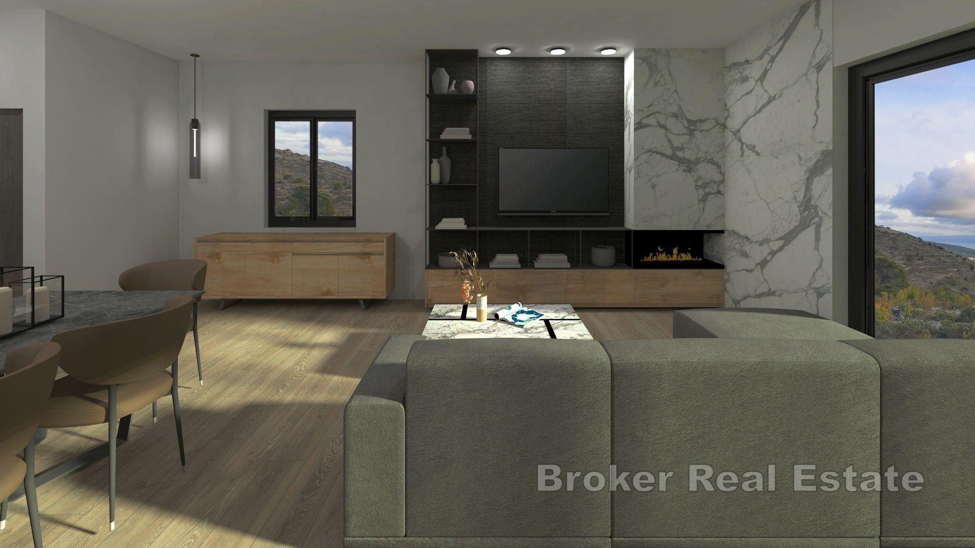 Trogir - Willa z basenem i widokiem na morze